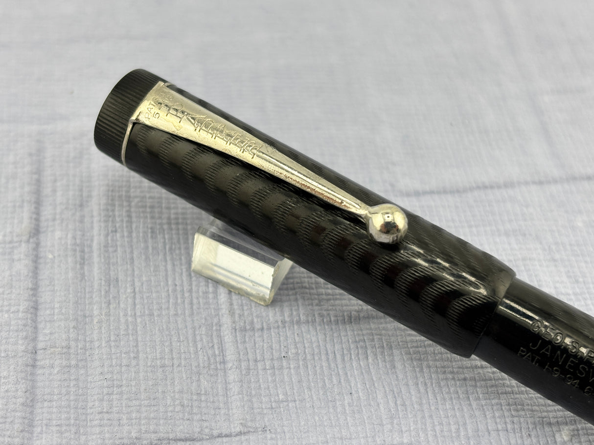 Parker Jack Knife  chased 20 1/2 Nice Flex Nib  - Fountain Pen