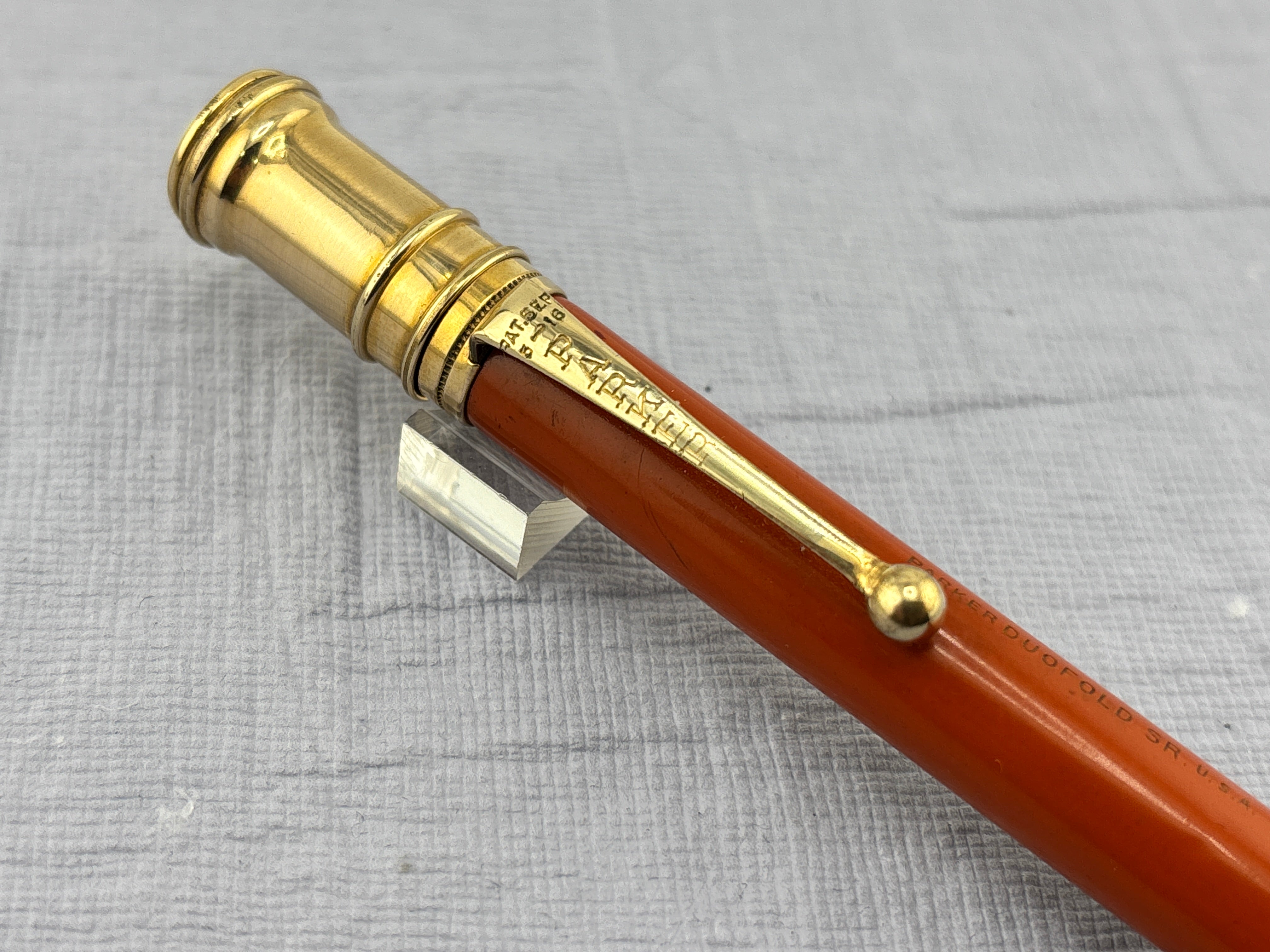Parker Duofold Senior Orange Pencil - Mechanical Pencil – Fountain