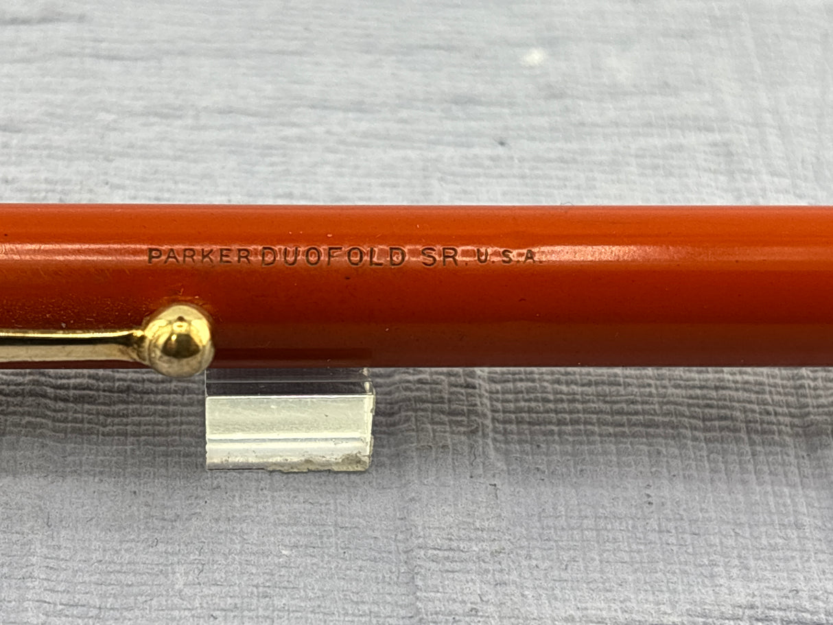 Parker Duofold Senior Orange Pencil   - Mechanical Pencil