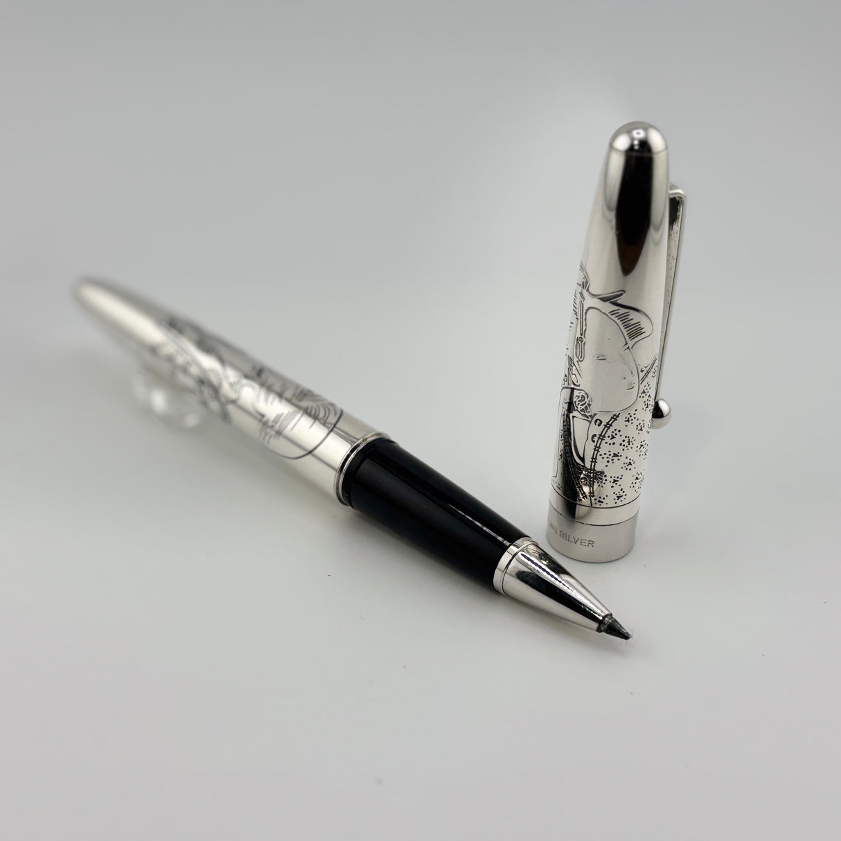 Namiki Sterling Silver .925  Geisha Rollerball  - Circa 2000