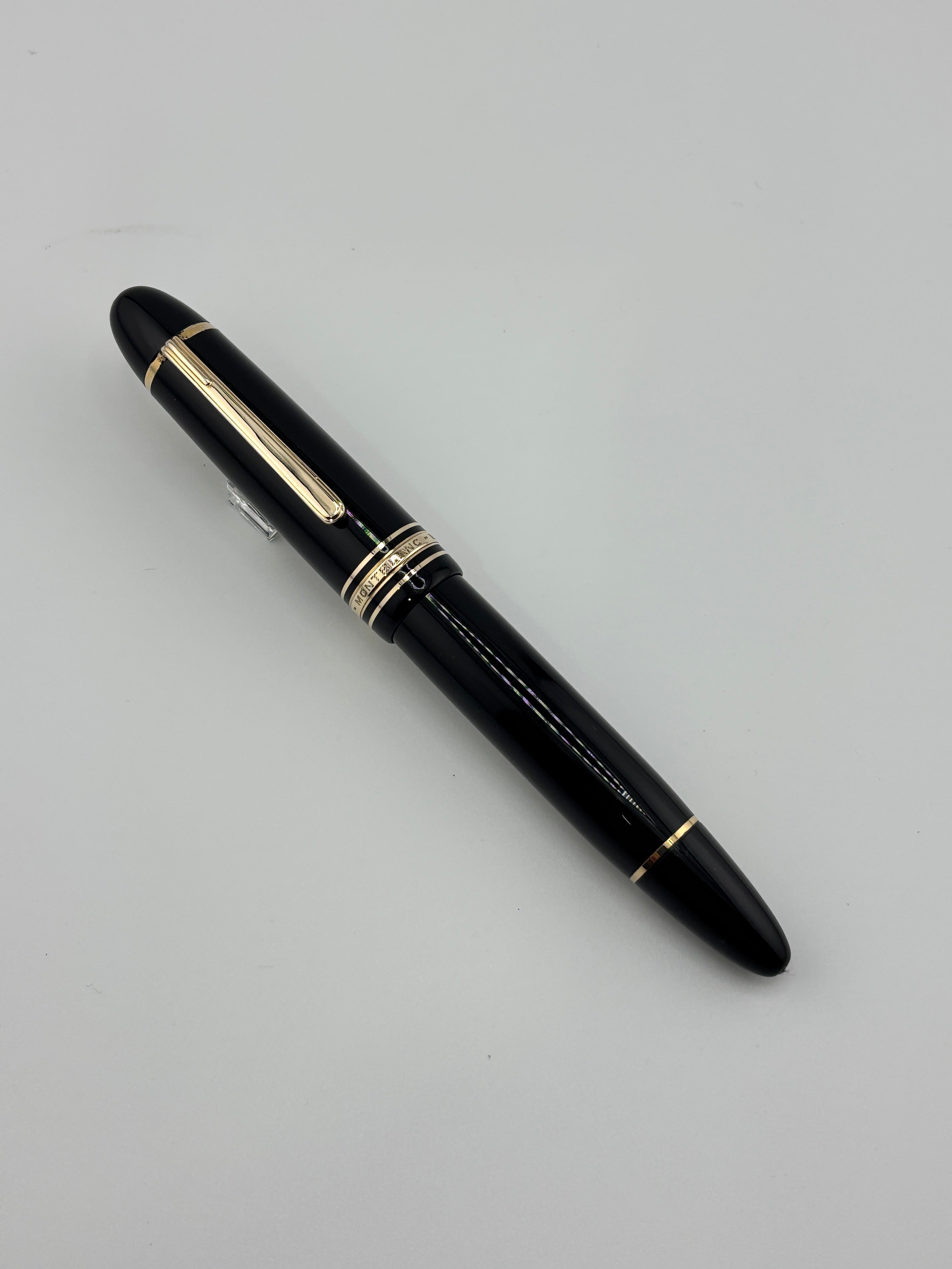 Montblanc 149 Fountain Pen Black - Flexy Extra Fine 14C Gold Nib
