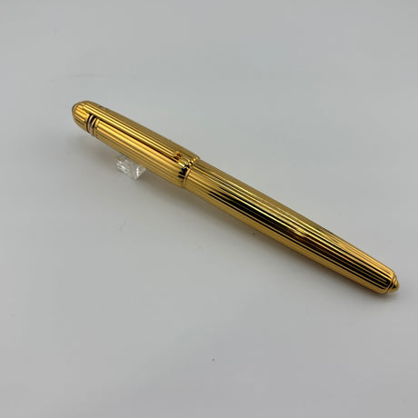 Cartier Pasha Fluted Gold-Plated Rollerball - Heavy 10 Microns Gold Plated - An Icon of Cartier