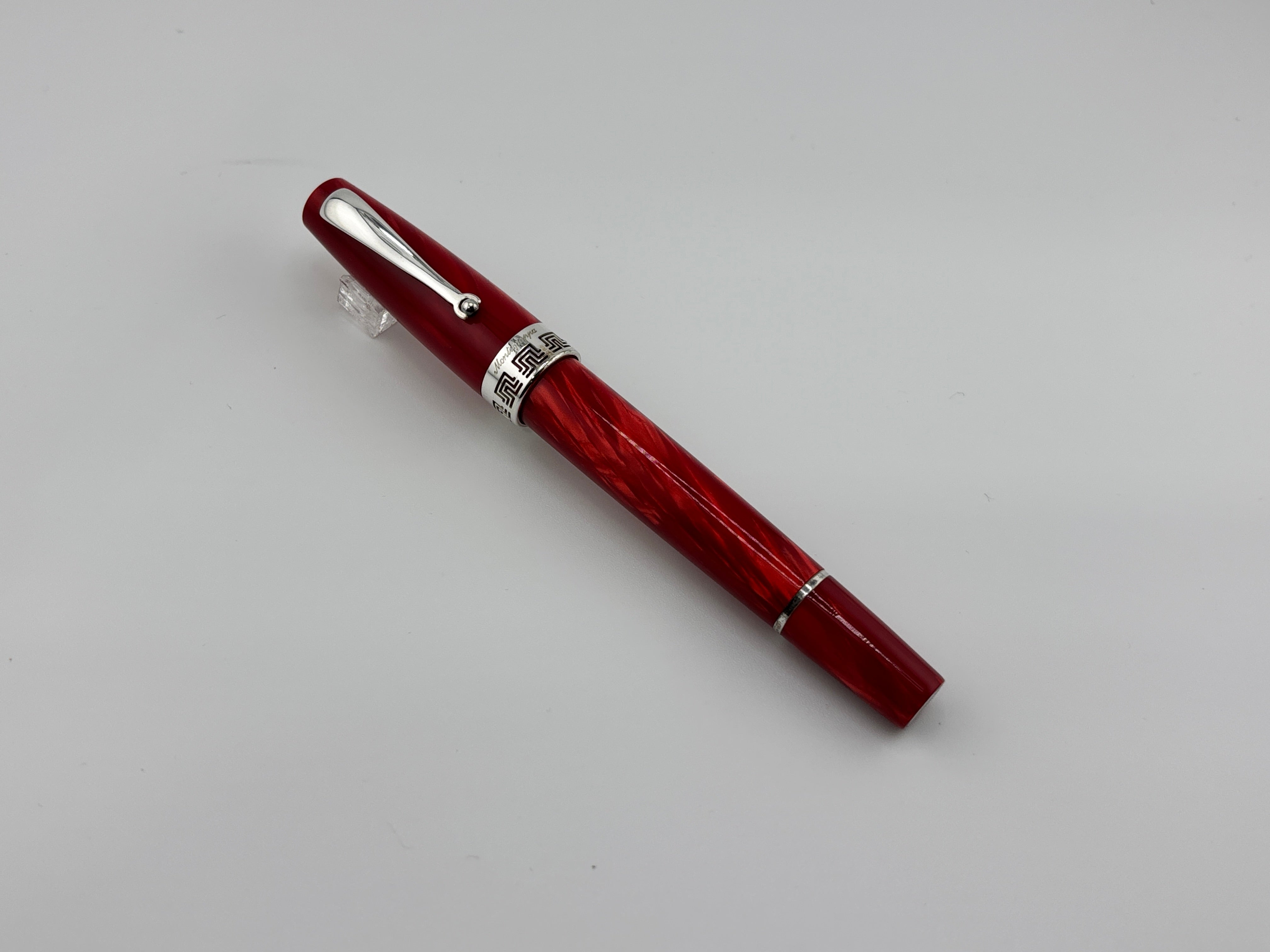 Montegrappa Historia Lustrous Red Marbled Celluloid Limited