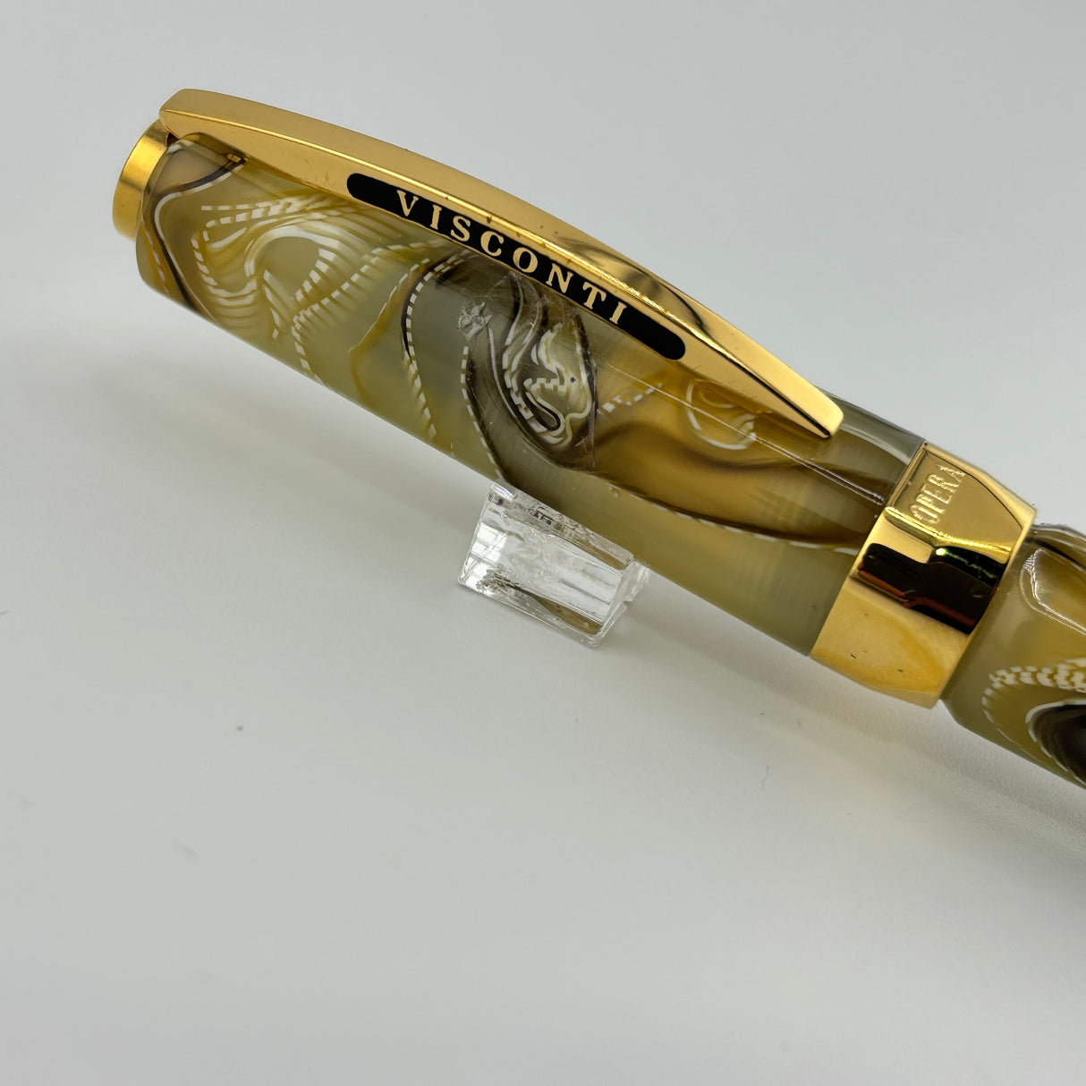 Visconti Honey Almond Opera Fountain Pen - Medium 14kt Gold Nib