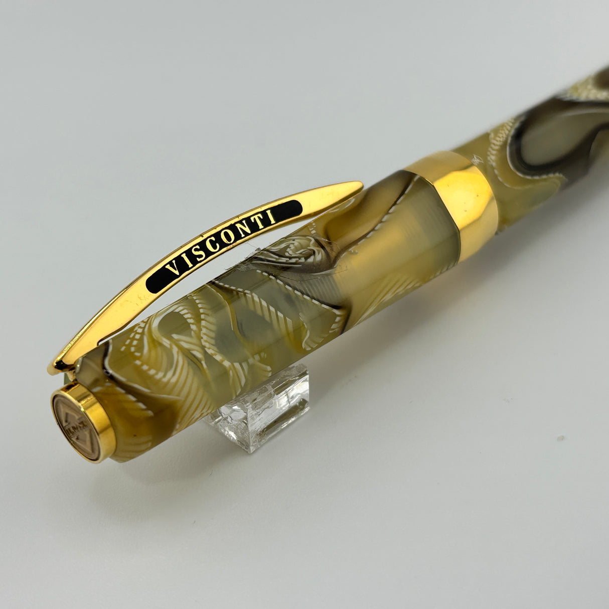 Visconti Honey Almond Opera Fountain Pen - Medium 14kt Gold Nib