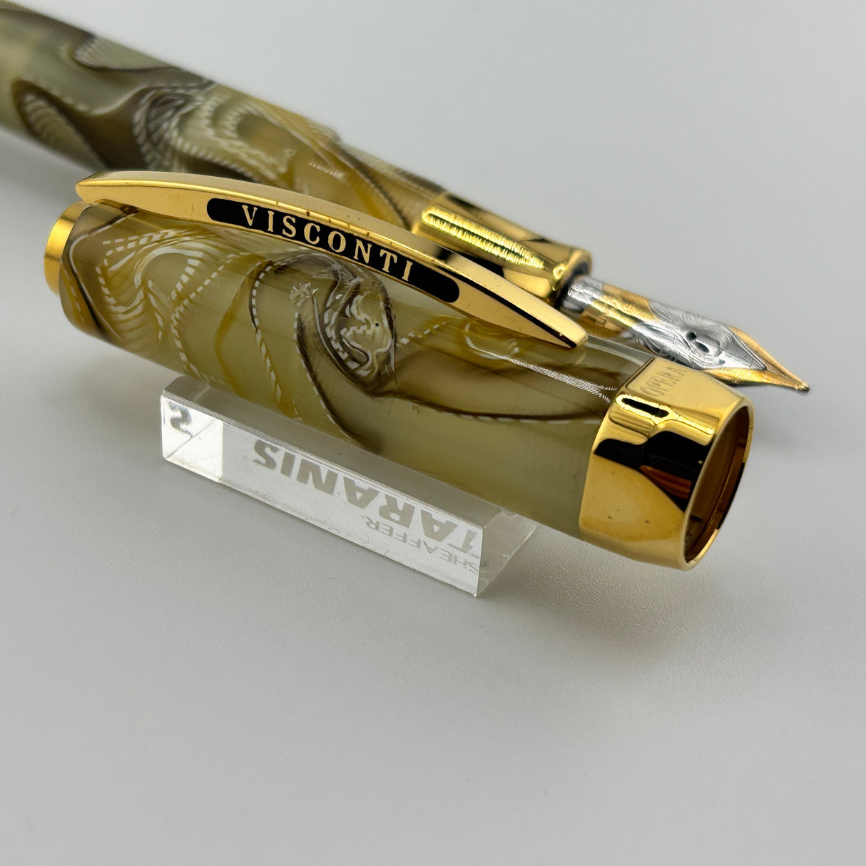 Visconti Honey Almond Opera Fountain Pen - Medium 14kt Gold Nib