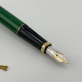 Cross Townsend  Green Jade Special Edition Fountain Pen - Made in USA - Medium 18kt Gold  Nib