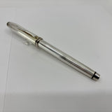 Cross Townsend Sterling Silver Fountain Pen - Made in USA - Broad 18kt Gold  Nib