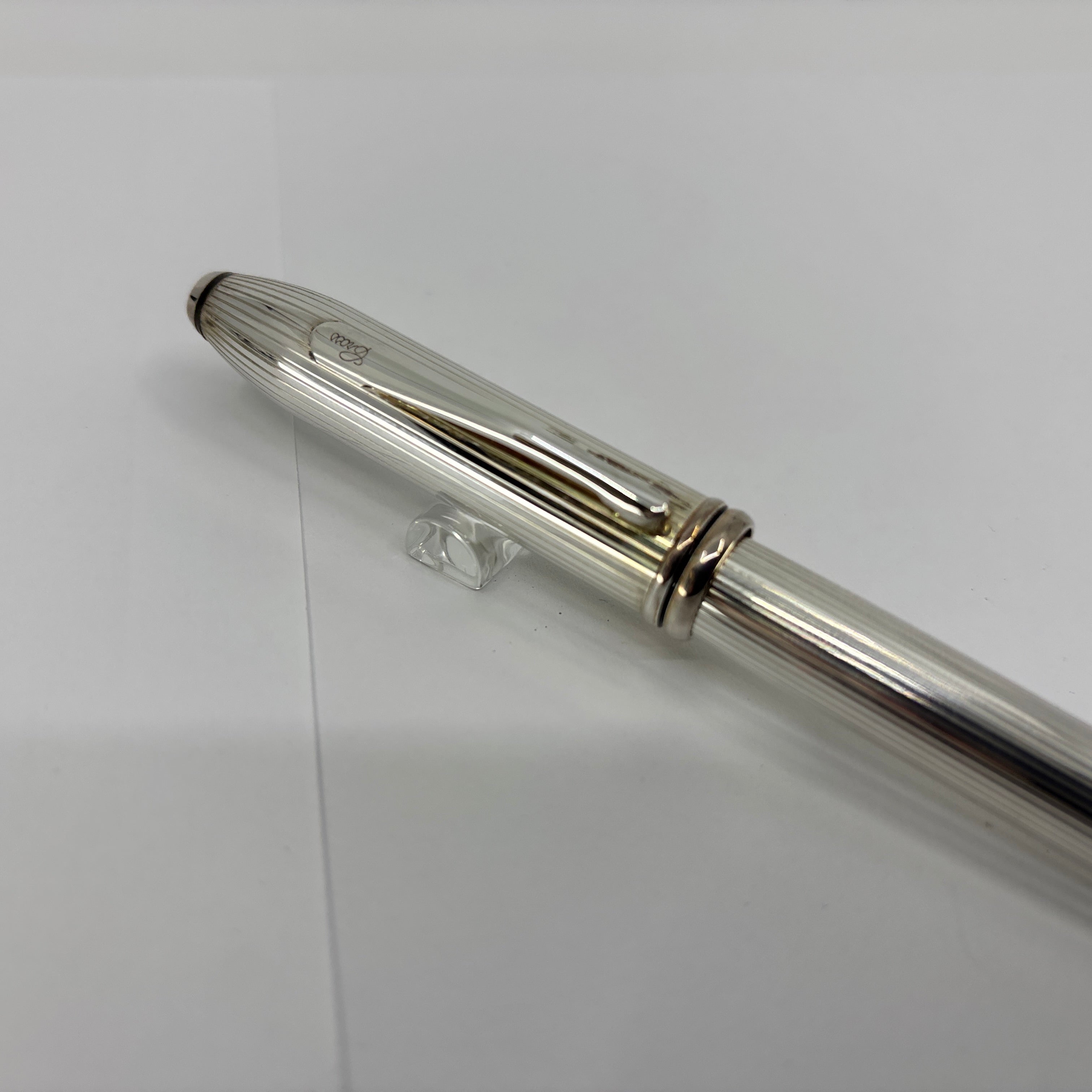 Cross Townsend Sterling Silver Fountain Pen - Made in USA - Broad