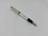 Cross Townsend Sterling Silver Fountain Pen - Made in USA - Broad 18kt Gold  Nib