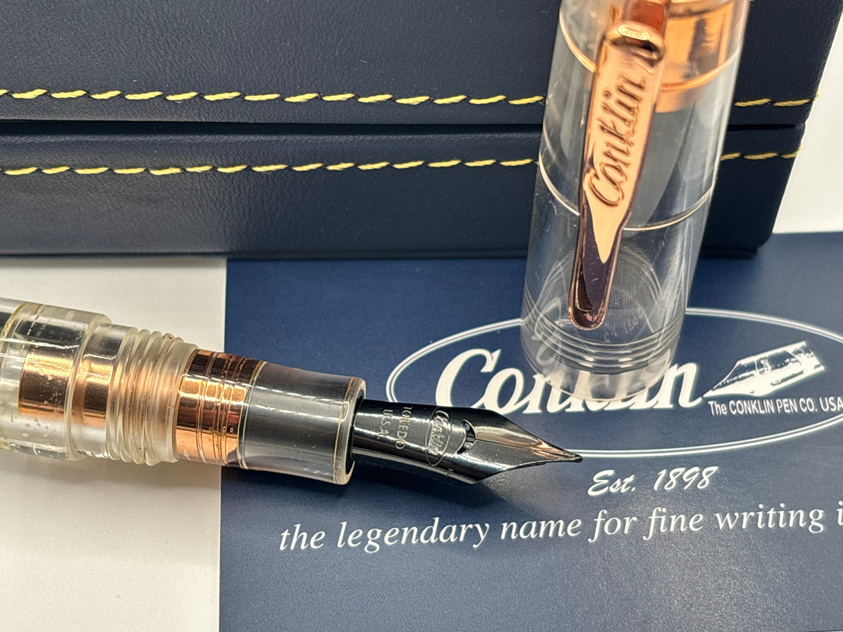 Conklin All American Limited edition 533/1898 Demonstrator rose gold - Fountain Pen