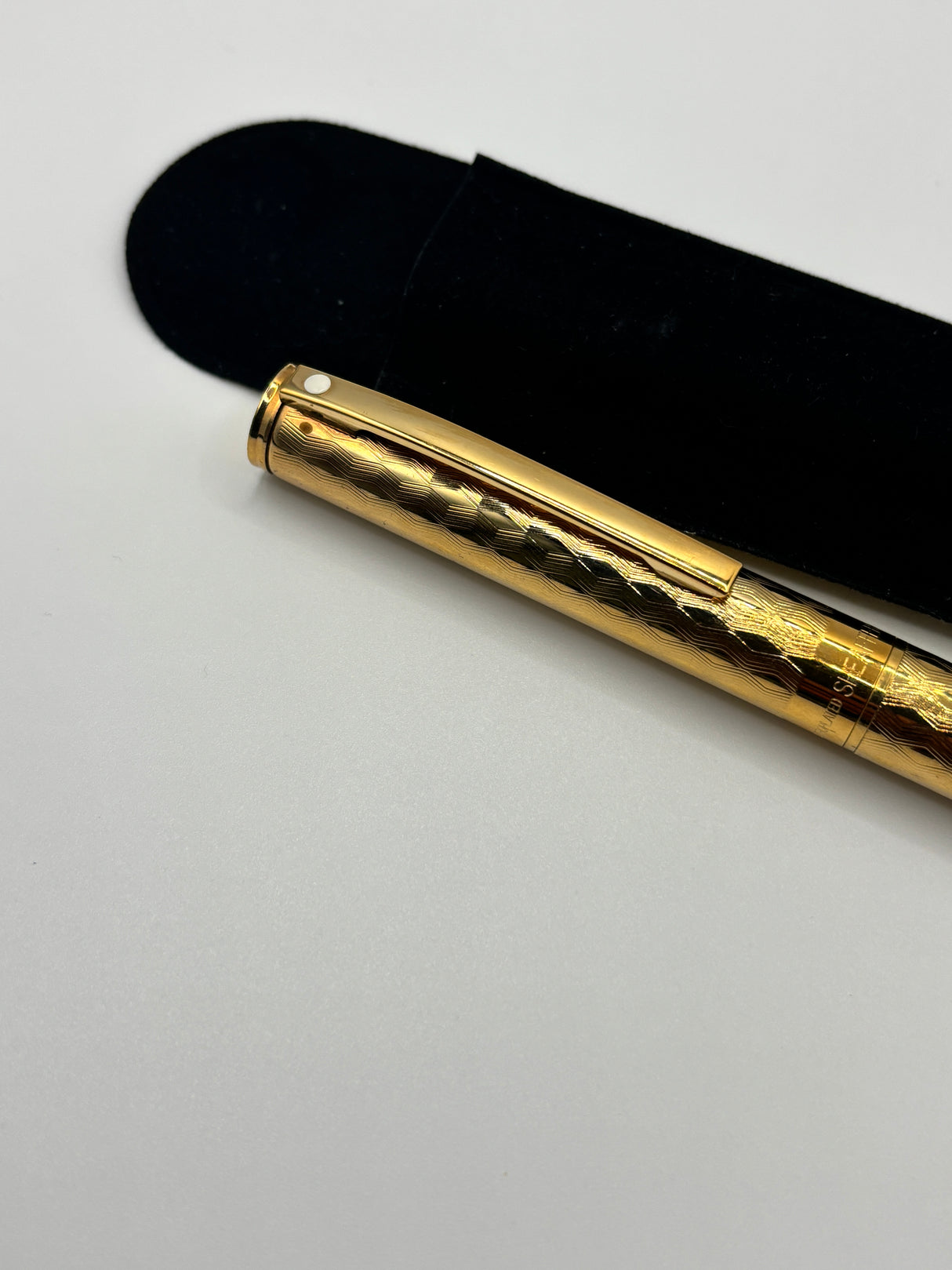 Sheaffer Fashion Gold Electroplated chased superb pen ! - Roller Ball  Made in USA