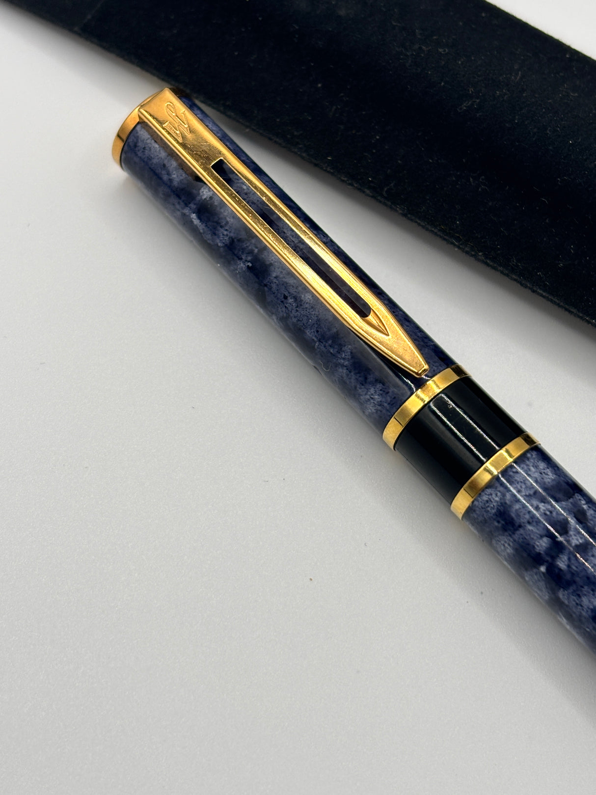 Waterman Laureat Blue Marble Lacquer  - Fountain Pen