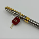 Parker Sonnet Sterling Silver Cisele Cross Hatch Design Ballpoint  Pen - Circa 1995