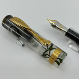 Visconti Voyager 18KT Demonstrator Limited Edition Fountain Pen - Clip & Cap Band are 18kt Gold + Fine 18kt Gold  Nib!!!