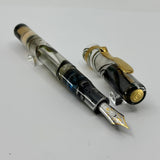 Visconti Voyager 18KT Demonstrator Limited Edition Fountain Pen - Clip & Cap Band are 18kt Gold + Fine 18kt Gold  Nib!!!
