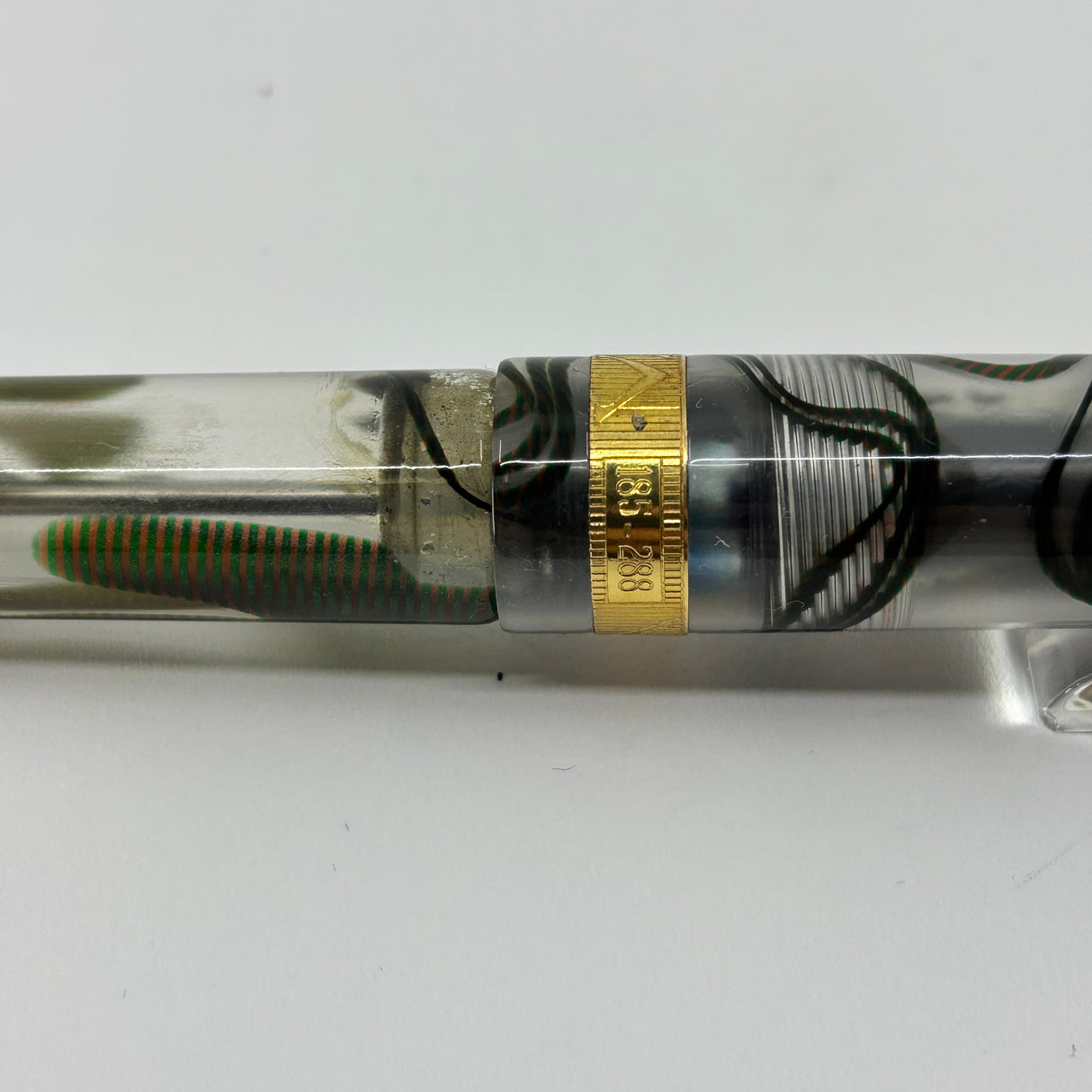 Visconti Voyager 18KT Demonstrator Limited Edition Fountain Pen - Clip & Cap Band are 18kt Gold + Fine 18kt Gold  Nib!!!