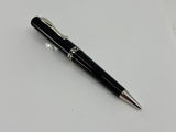 Visconti Glossy Black Resin Midnight Voyager Ballpoint  Pen - Sterling Silver Trim - Circa 2004