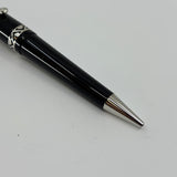 Visconti Glossy Black Resin Midnight Voyager Ballpoint  Pen - Sterling Silver Trim - Circa 2004