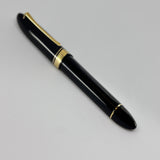 The ORIGINAL-LARGEST SIZE!!  OMAS Dark Blue/Black #360 Oversized Triangulated Fountain Pen - Medium 18kt Gold  Nib