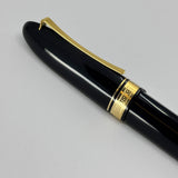 The ORIGINAL-LARGEST SIZE!!  OMAS Dark Blue/Black #360 Oversized Triangulated Fountain Pen - Medium 18kt Gold  Nib