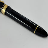 The ORIGINAL-LARGEST SIZE!!  OMAS Dark Blue/Black #360 Oversized Triangulated Fountain Pen - Medium 18kt Gold  Nib