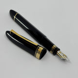 The ORIGINAL-LARGEST SIZE!!  OMAS Dark Blue/Black #360 Oversized Triangulated Fountain Pen - Medium 18kt Gold  Nib