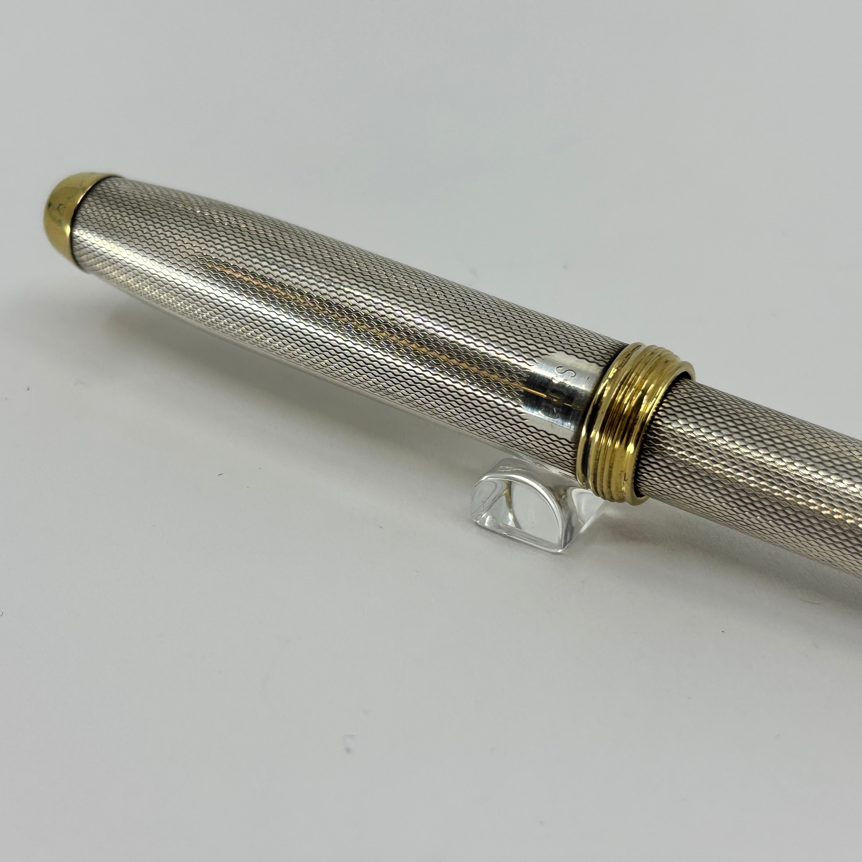 Cross Pinnacle Sterling Silver Barleycorn Fountain Pen - Broad