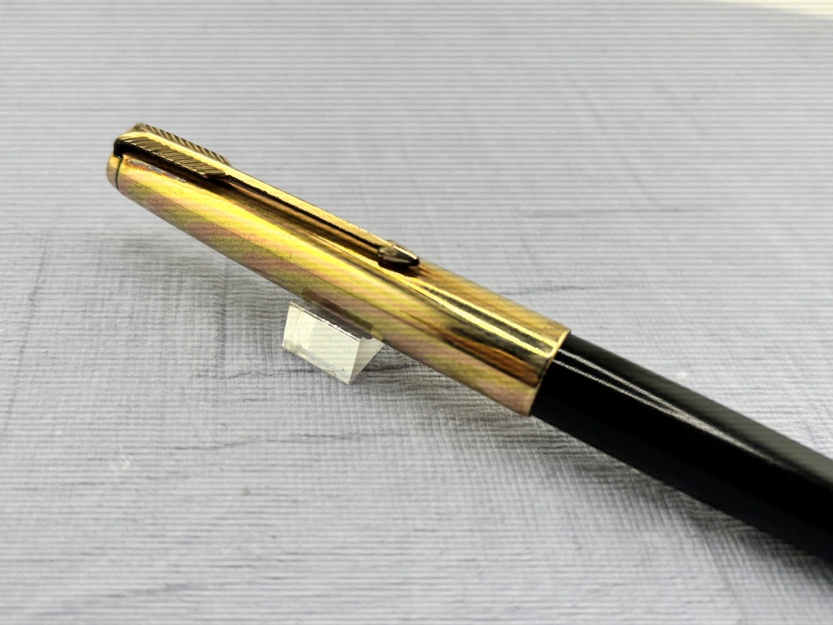 Parker 61 Black Rainbow Cap Gold Filled   - Fountain Pen