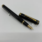 Sheaffer Connaisseur Black Fountain Pen - Fine 18kt Gold  Nib