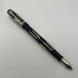 Parker Duofold Black Mosaic International Fountain Pen   -  Medium 18kt Gold Nib