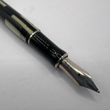 Parker Duofold Black Mosaic International Fountain Pen   -  Medium 18kt Gold Nib