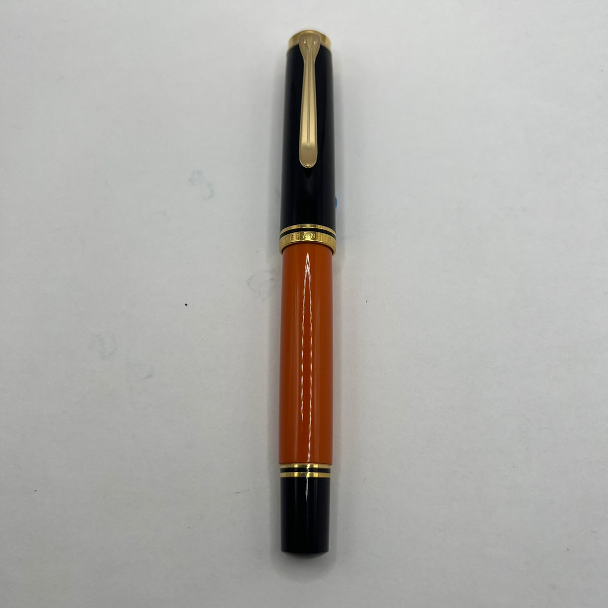 Pelikan M800 Souveran Burnt Orange Fountain Pen  -  Medium 18kt Gold Nib