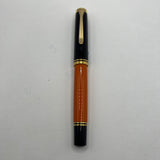 Pelikan M800 Souveran Burnt Orange Fountain Pen  -  Medium 18kt Gold Nib