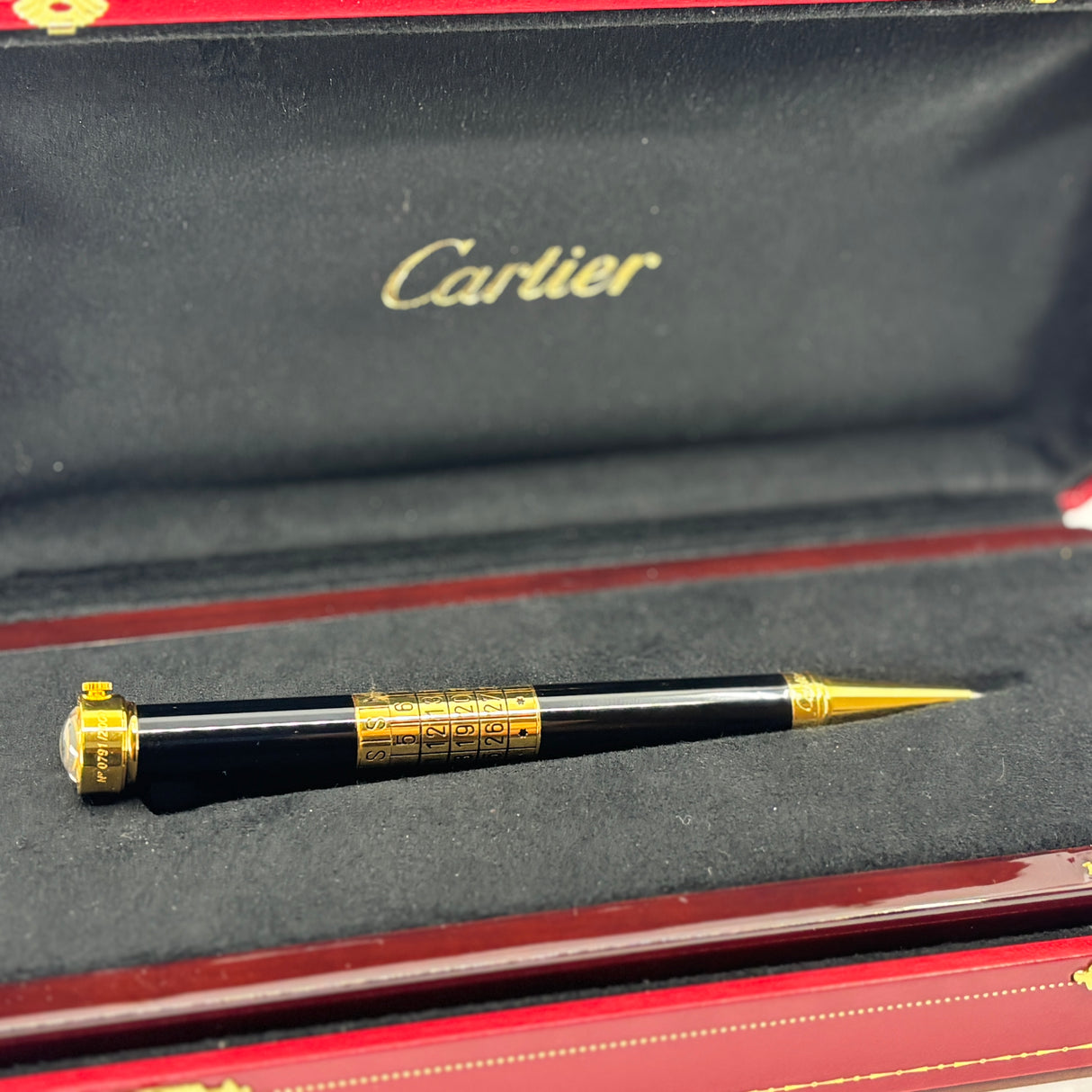 Cartier 2000 Limited Edition Ballpoint Pen with Swiss Made Watch and Perpetual Calendar