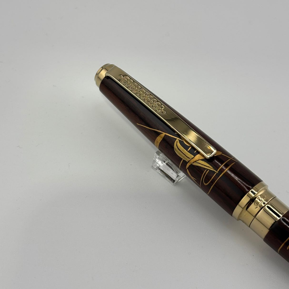 Sailor Kaga Taga Maki-e Oshidori  Mandarin Duck Ebony Rosewood Fountain Pen - Extremely Rare !