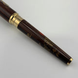 Sailor Kaga Taga Maki-e Oshidori  Mandarin Duck Ebony Rosewood Fountain Pen - Extremely Rare !