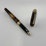 Sailor Kaga Taga Maki-e Oshidori  Mandarin Duck Ebony Rosewood Fountain Pen - Extremely Rare !