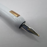 Lamy Dialog CC White Lacquered Retractable Nib Fountain Pen   -  Broad 14kt Gold Nib