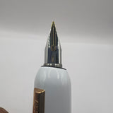 Lamy Dialog CC White Lacquered Retractable Nib Fountain Pen   -  Broad 14kt Gold Nib