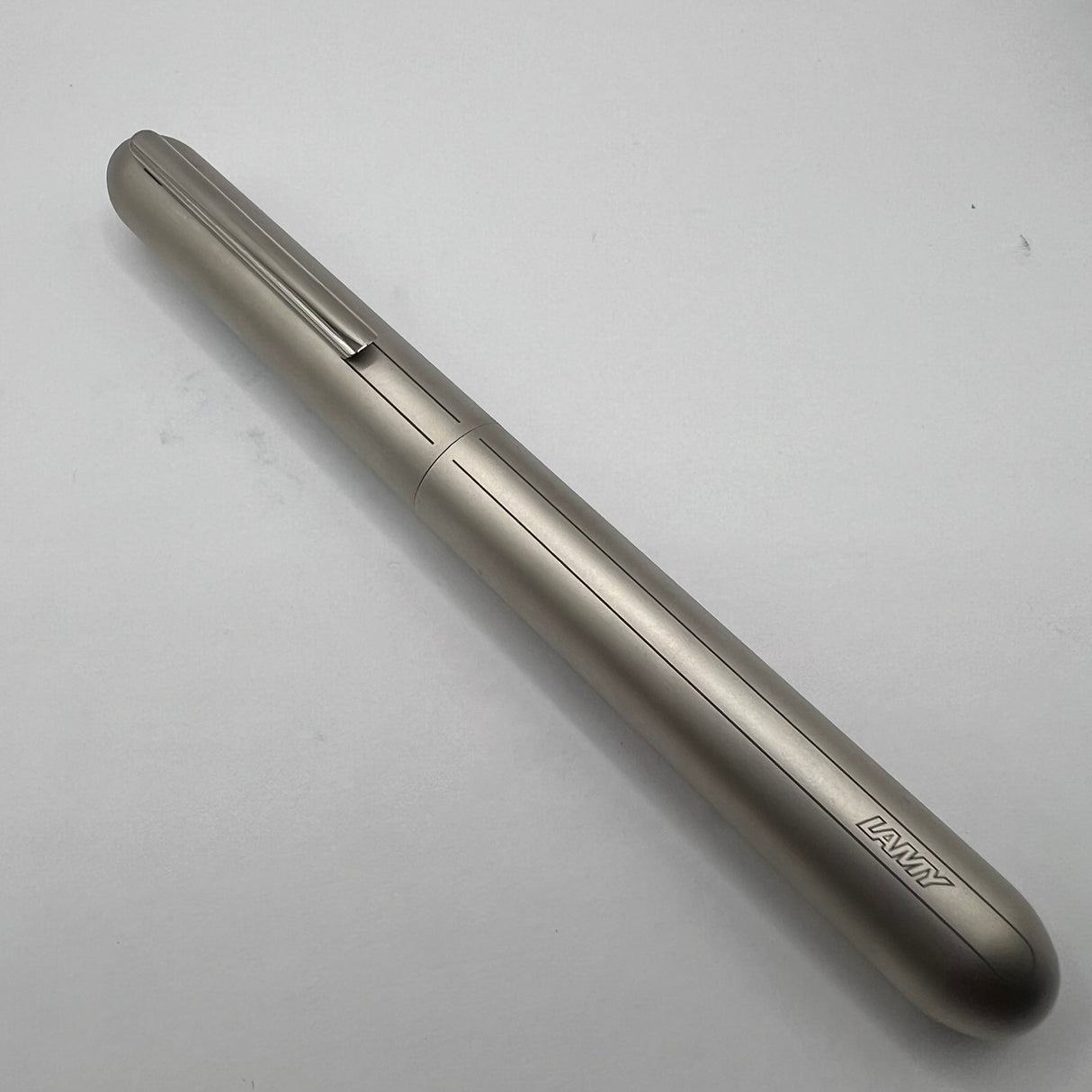 Lamy Dialog 3 Palladium Plated Finish, Retractable Nib  Fountain Pen  - Medium 14kt Gold Nib
