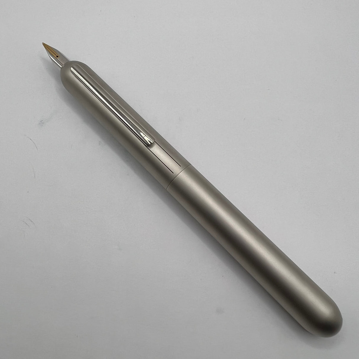 Lamy Dialog 3 Palladium Plated Finish, Retractable Nib  Fountain Pen  - Medium 14kt Gold Nib