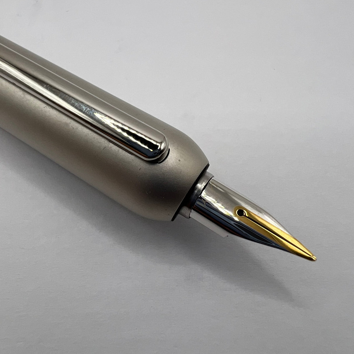 Lamy Dialog 3 Palladium Plated Finish, Retractable Nib  Fountain Pen  - Medium 14kt Gold Nib