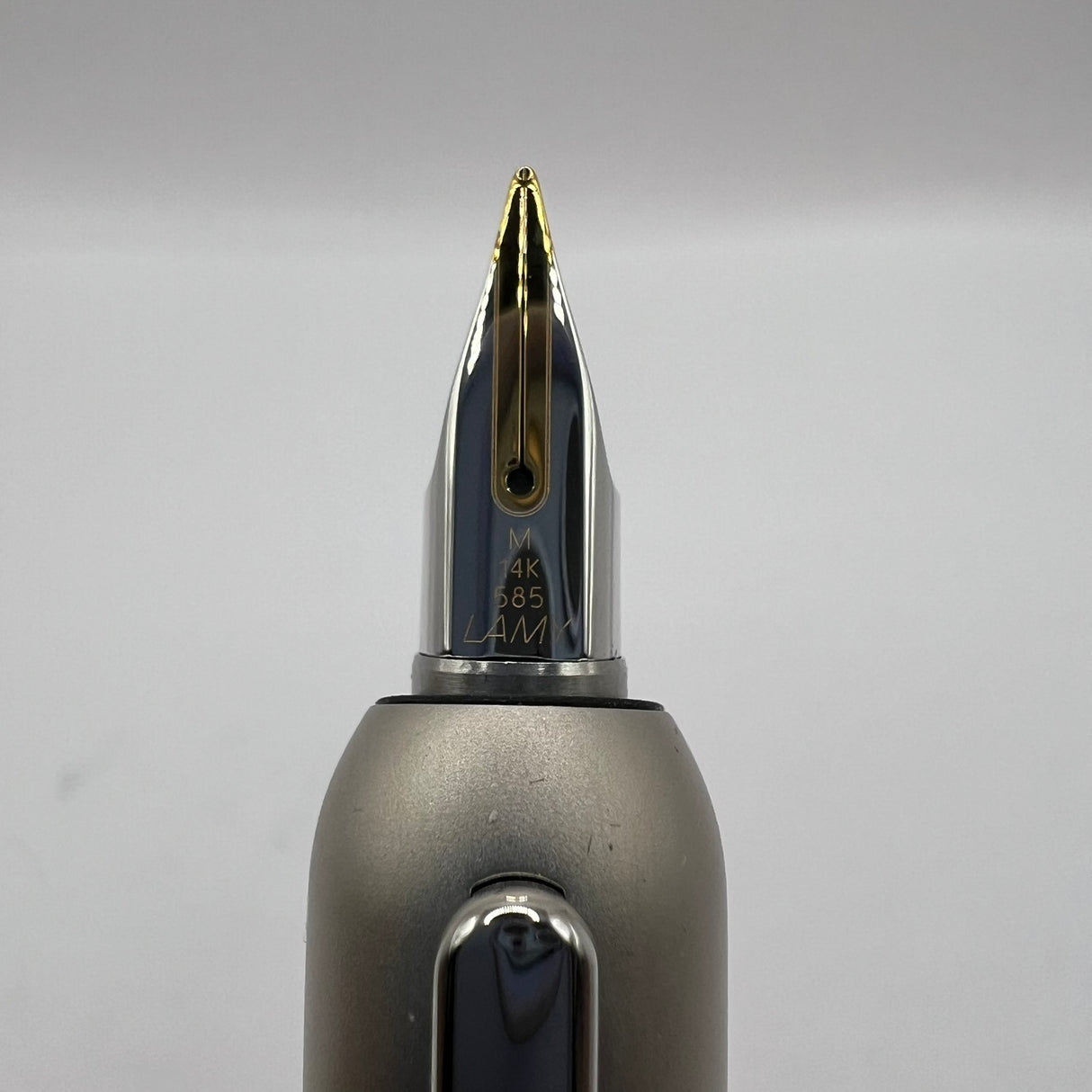 Lamy Dialog 3 Palladium Plated Finish, Retractable Nib  Fountain Pen  - Medium 14kt Gold Nib