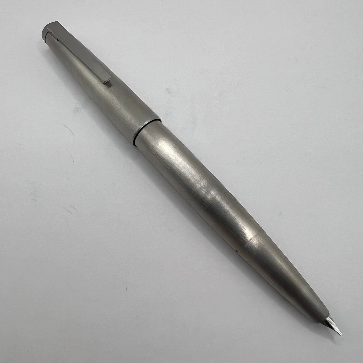 Lamy #2000 Matte Brushed Stainless Steel Fountain Pen   - Fine 14kt Gold Nib