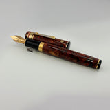 Wahl Eversharp Decoband Volcano Red Oversized Fountain Pen - Medium #8 Size 14kt Gold Nib