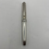 Otto Hutt 07 Design Sterling Silver Top-of-the-Line Fountain Pen   - Large Fine Semi-Flex 18kt Gold Nib