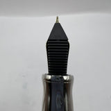 Otto Hutt 07 Design Sterling Silver Top-of-the-Line Fountain Pen   - Large Fine Semi-Flex 18kt Gold Nib