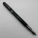 Sailor Cylint Black Stainless Steel Fountain Pen   - Fine 21kt Gold Nib