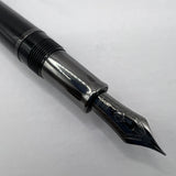 Sailor Cylint Black Stainless Steel Fountain Pen   - Fine 21kt Gold Nib